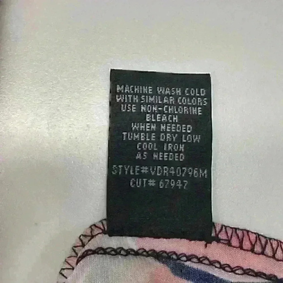 Connected Apparel Faux Wrap Floral Sheath Boatneck Dress Size:10 - Picture 5 of 9